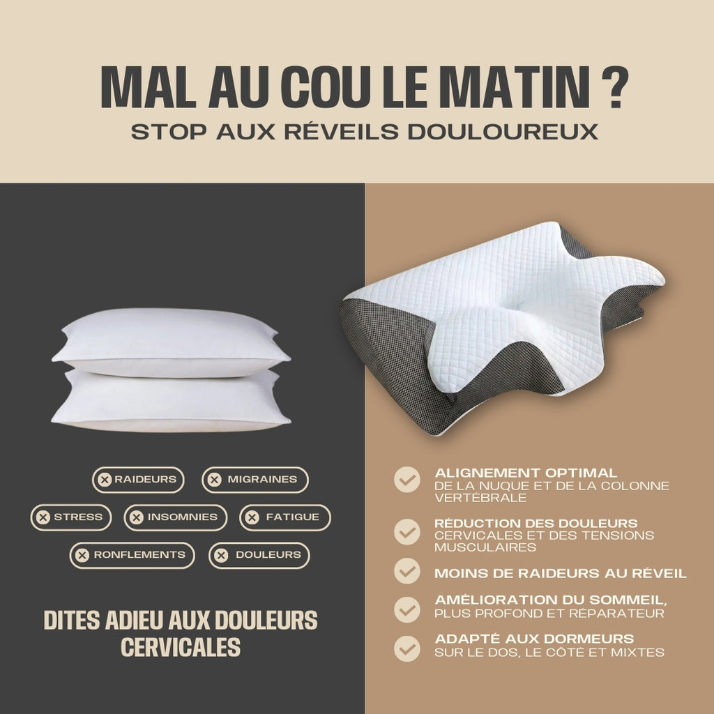 Oreiller Cervical Ultra-Confort