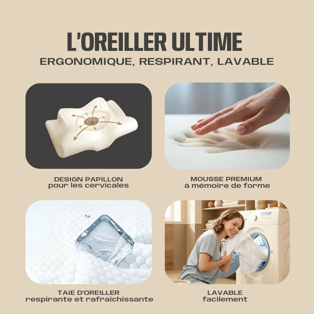 Oreiller Cervical Ultra-Confort