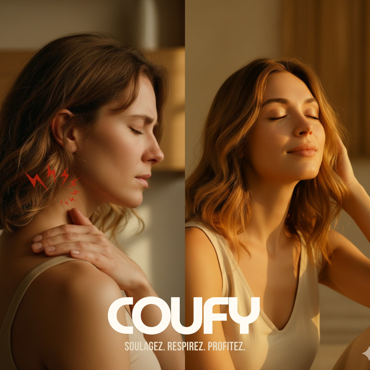 Coufy™ – Masseur de cou portable