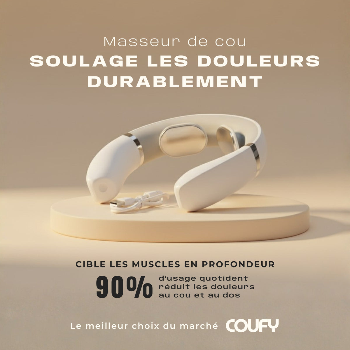 Coufy™ – Masseur de cou portable